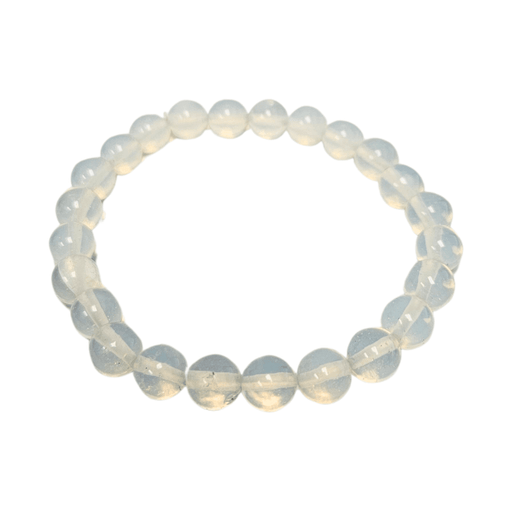 ZAQ Skin & Body Opal Bracelet - loyalty and faithfulness White Smoke 8mm