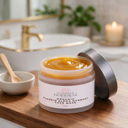 Glimmer Goddess® Organic Skin Care Organic Pumpkin AHA Face Mask – Exfoliating Treatment for Wrinkles & Glow Masks & Peels Light Gray 2 oz.,4 oz.