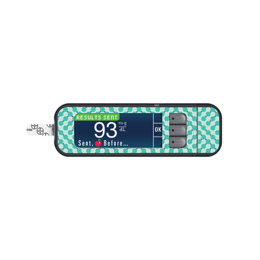 Peelz Optical Illusion Sticker for Bayer Contour Next Glucometer Peelz/Stickers White Smoke
