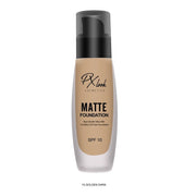 Prolux Cosmetics Matte Foundation for Oily Skin Matte Foundation White Smoke 11 GOLDEN NEUTRAL,12 NUDE FAIR,13 HONEY,14 HONEY FAIR,15 GOLDEN DARK,16 SPICED ALMOND