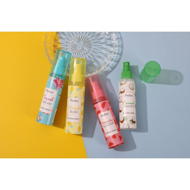 Prolux Cosmetics SETTING SPRAY setting spray Dark Gray WATERMELON SUGAR,PINEAPPLE RUM,COCONUT WATER,TROPICAL DREAM