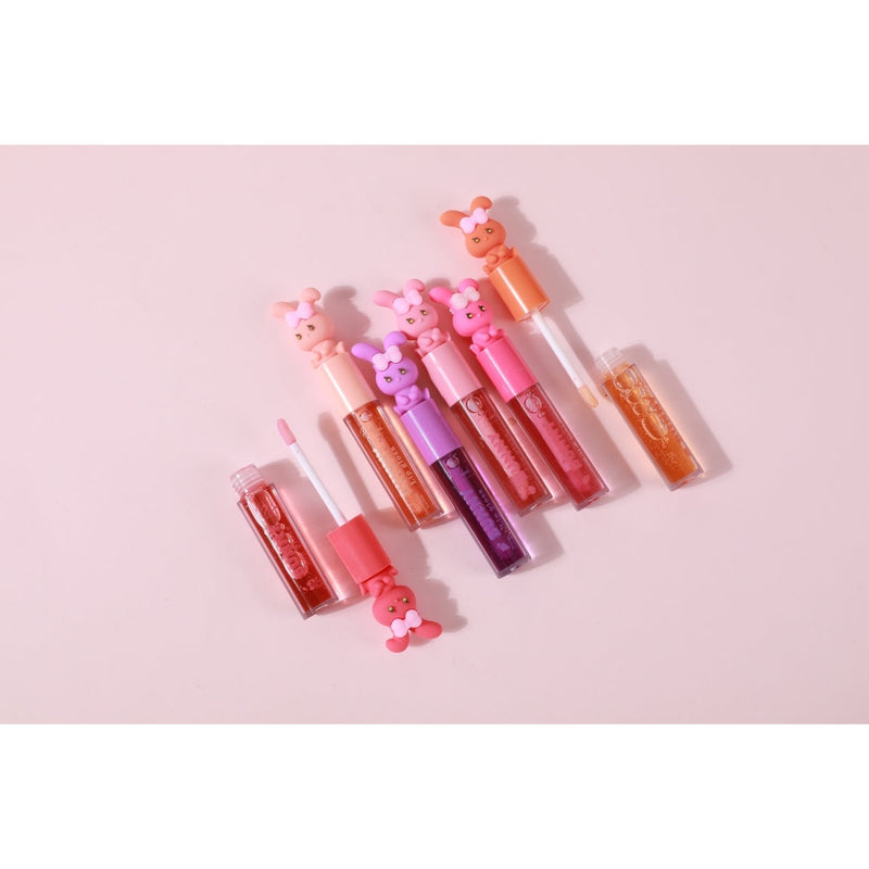 Prolux Cosmetics Bunny Lip Gloss Lip Gloss Light Gray ORANGE,PEACH,COTTON CANDY,CHERRY,STRAWBERRY,GRAPE