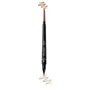 Prolux Cosmetics 2 in 1 Eyebrow Pencil eye brow pencil Beige #1-Dark Brown,#2-Medium Brown