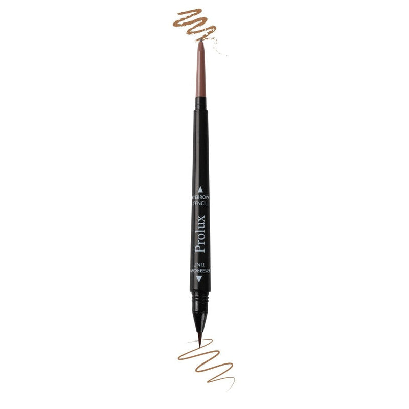 Prolux Cosmetics 2 in 1 Eyebrow Pencil eye brow pencil Beige #1-Dark Brown,#2-Medium Brown
