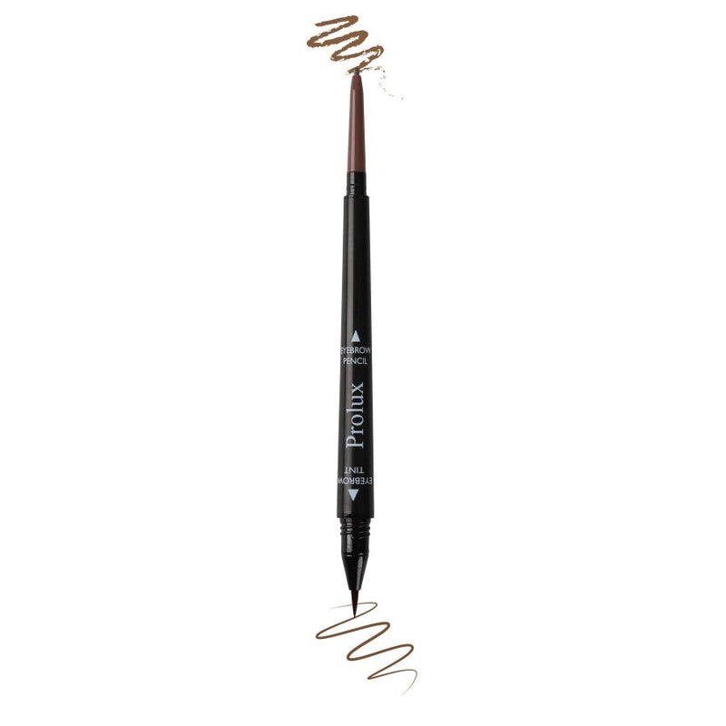 Prolux Cosmetics 2 in 1 Eyebrow Pencil eye brow pencil Dark Slate Gray #1-Dark Brown,#2-Medium Brown
