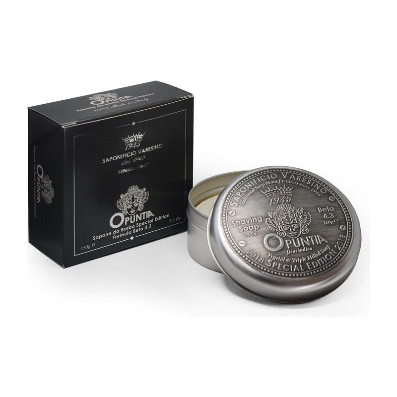 Saponificio Varesino Saponificio Varesino Opuntia Shaving Collection Shaving Set Lavender 4.3 Beta Shaving Soap 150g