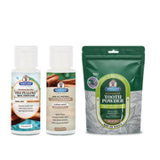 Garner's Garden Travel Sized Oral Care Trio | Trio | H2O2 | Fluoride Free Oral Care White Smoke Cinnamint / 2oz Rinses / Reduced Strength + 2oz Organic Tooth Powder