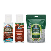 Garner's Garden Travel Sized Oral Care Trio | Trio | H2O2 | Fluoride Free Oral Care White Smoke Cinnamint / 2oz Rinses / Regular Strength + 2oz Organic Tooth Powder