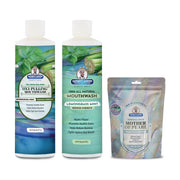Garner's Garden Oral Care Package | Trio | H2O2 | Fluoride Free Packages White Smoke Reduced Lemongrassmint / 2 oz Mother of Pearl Tooth Powder