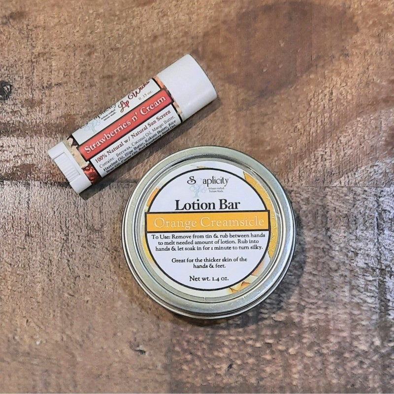 Soaplicity Lip & Lotion Gift Sets Gift Set Slate Gray Orange Creamsicle & Orange Cream
