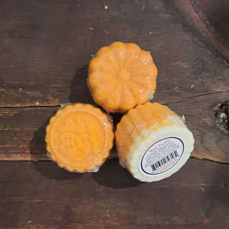 Soaplicity Bubble Bath Truffle - Mini Bubble Bath Bomb with Cocoa & Mango Butter - 1 Truffle Bath Truffles Dark Slate Gray Orange Creamsicle (Seasonal - Apr-Aug)