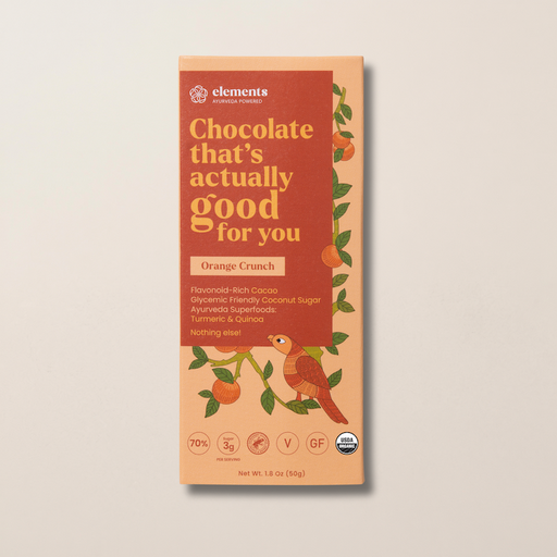 Elements Truffles Orange Crunch Chocolates Sienna 1 Bar,3 Bars,10 Bars
