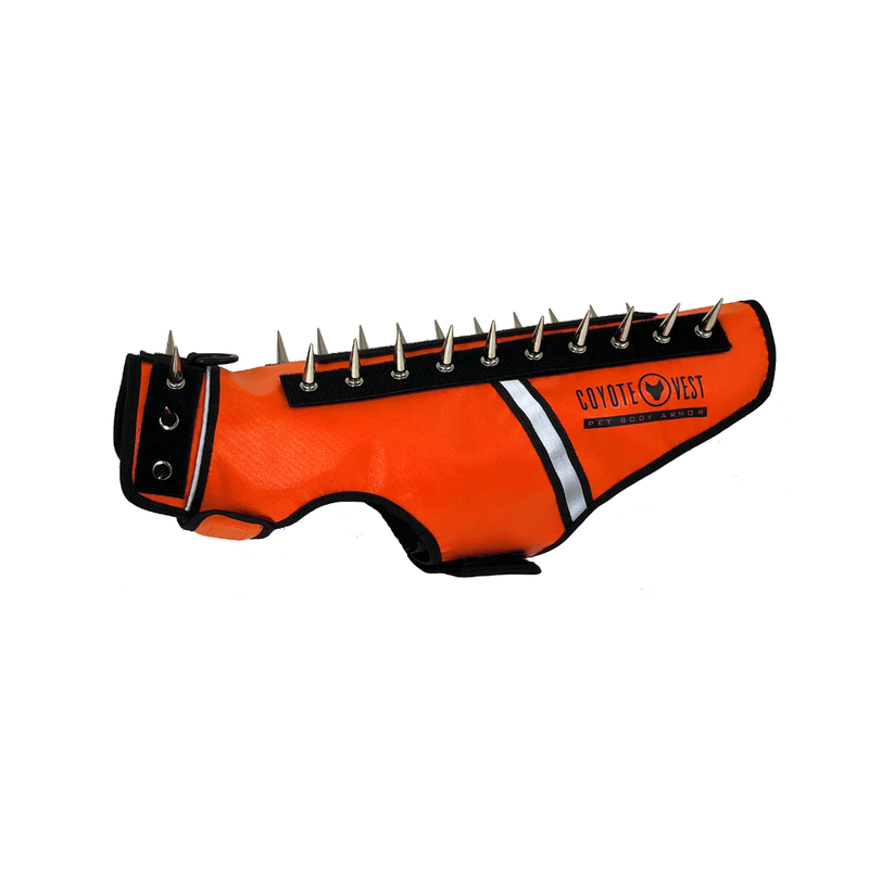 CoyoteVest SpikeVest Vest White Smoke Mini / Fluorescent Orange