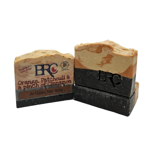 By Robin Creations Fall Blend: Orange, Patchouli & A Pinch of Cinnamon Natural Artisan Bar Soap Bar Soap White Smoke 1 Bar,4 Bars