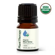 Plant Therapy Organic Blue Tansy Essential Oil Essential Oil White Smoke 2.5 mL