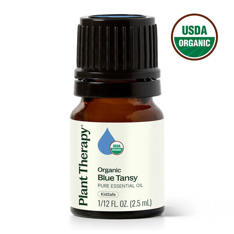 Plant Therapy Organic Blue Tansy Essential Oil Essential Oil White Smoke 2.5 mL