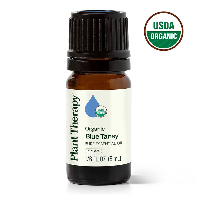 Plant Therapy Organic Blue Tansy Essential Oil Essential Oil White Smoke 5 mL
