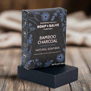 Chagrin Valley Soap & Salve Natural Soap: Bamboo Charcoal Soap Dark Slate Gray Full Bar 5.6 oz