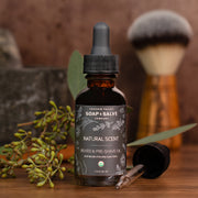 Chagrin Valley Soap & Salve Beard & Pre-Shave Oil: Natural Scent Beard Oil Dark Olive Green 1 fl oz Bottle