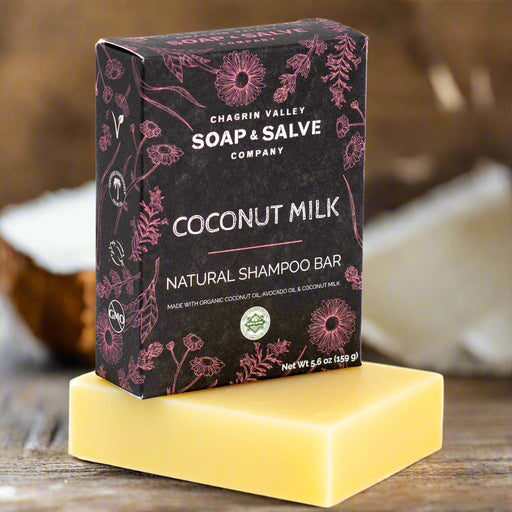 Chagrin Valley Soap & Salve Shampoo Bar: Coconut Milk Shampoo Bar Dark Slate Gray Full Bar 5.6 oz