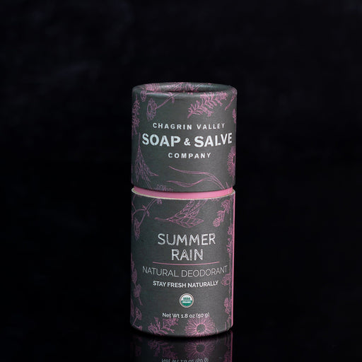 Chagrin Valley Soap & Salve Deodorant: Stick Summer Rain Deodorant Black Net Wt 1.8 oz (50 g)