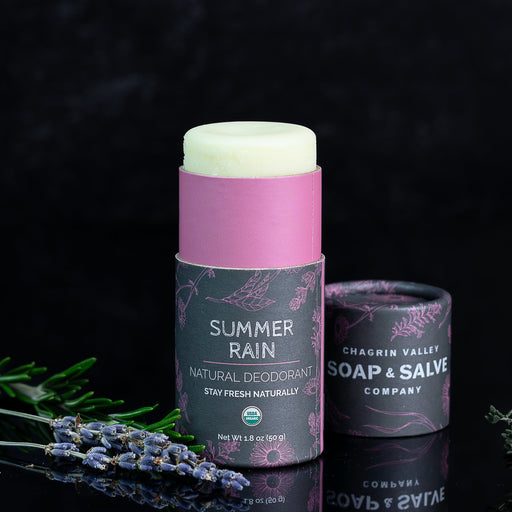 Chagrin Valley Soap & Salve Deodorant: Stick Summer Rain Deodorant Black Net Wt 1.8 oz (50 g)