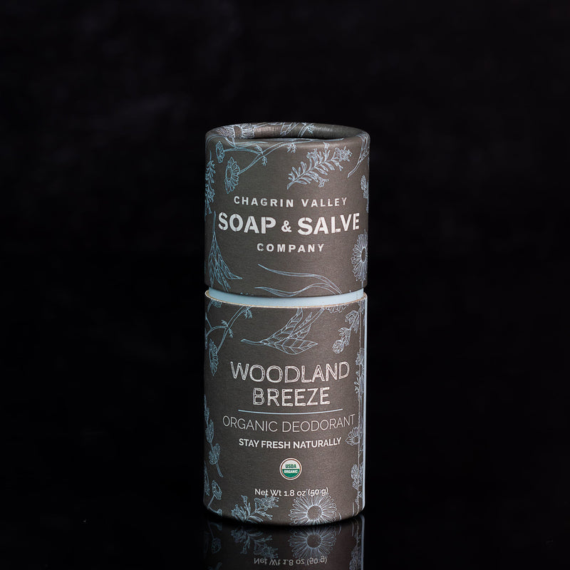 Chagrin Valley Soap & Salve Deodorant: Stick Woodland Breeze Deodorant Black Net Wt 1.8 oz (50 g)