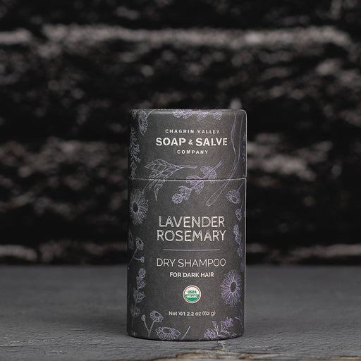 Chagrin Valley Soap & Salve Dry Shampoo: Dark Hair Lavender Rosemary Dry Shampoo Dark Slate Gray 2.2 oz net wt