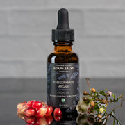 Chagrin Valley Soap & Salve Facial Oil: Pomegranate Argan Facial Oil Dark Gray 1 fl oz Bottle