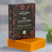 Chagrin Valley Soap & Salve Natural Soap: Sea Buckthorn & Tea Tree Soap Dark Gray Full Bar 5.6 oz