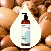 Plant Therapy Organic Argan Carrier Oil Body Care Seashell 16 oz