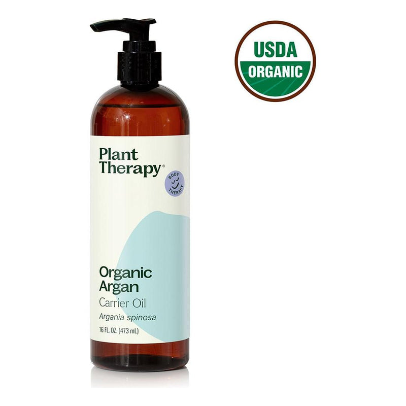 Plant Therapy Organic Argan Carrier Oil Body Care White Smoke 16 oz