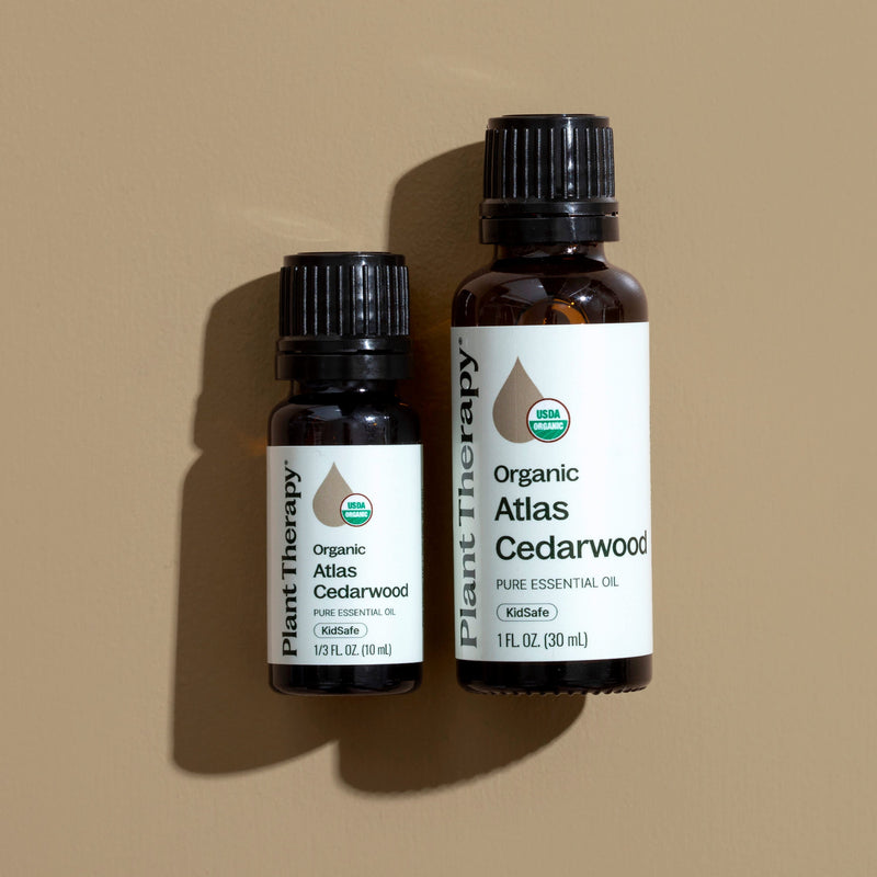 Plant Therapy Organic Atlas Cedarwood Essential Oil Essential Oil Rosy Brown 10 mL,30 mL