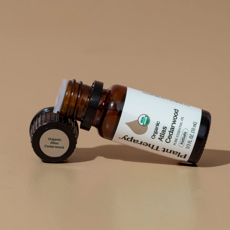 Plant Therapy Organic Atlas Cedarwood Essential Oil Essential Oil Rosy Brown 10 mL,30 mL