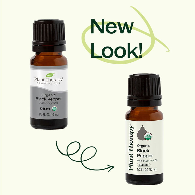 Plant Therapy Organic Black Pepper Essential Oil Essential Oil Seashell 10 mL