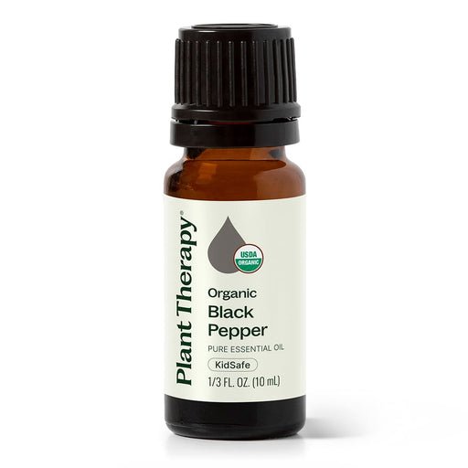 Plant Therapy Organic Black Pepper Essential Oil Essential Oil White Smoke 10 mL