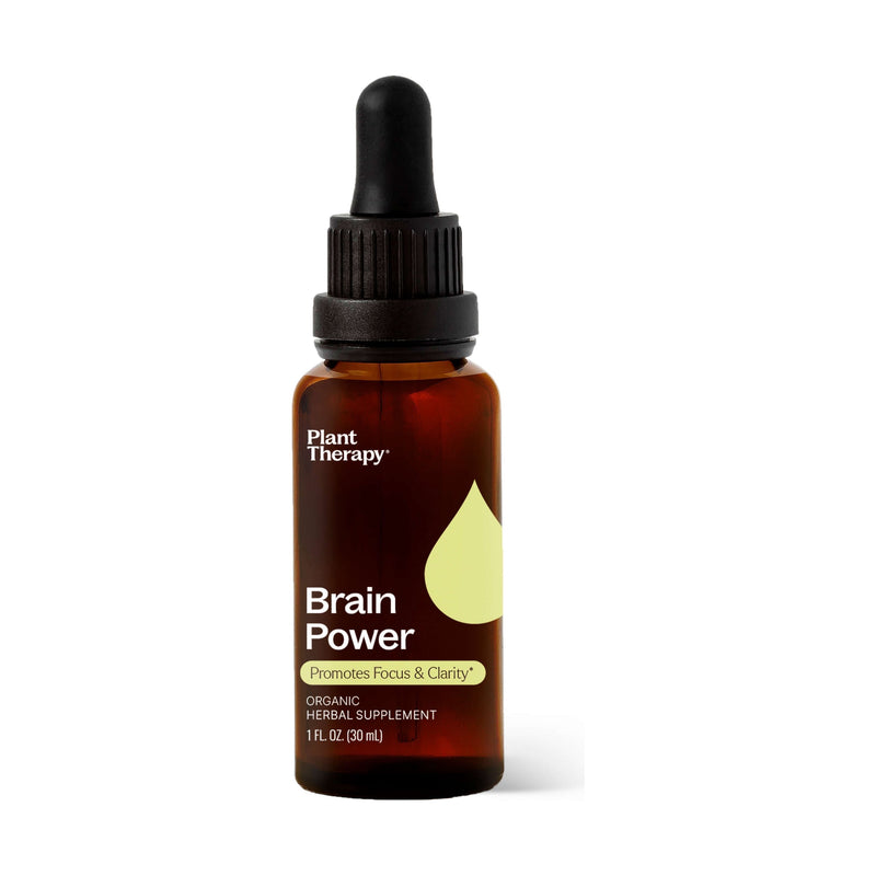 Plant Therapy Brain Power Organic Herbal Supplement Supplement Pale Goldenrod 30 mL