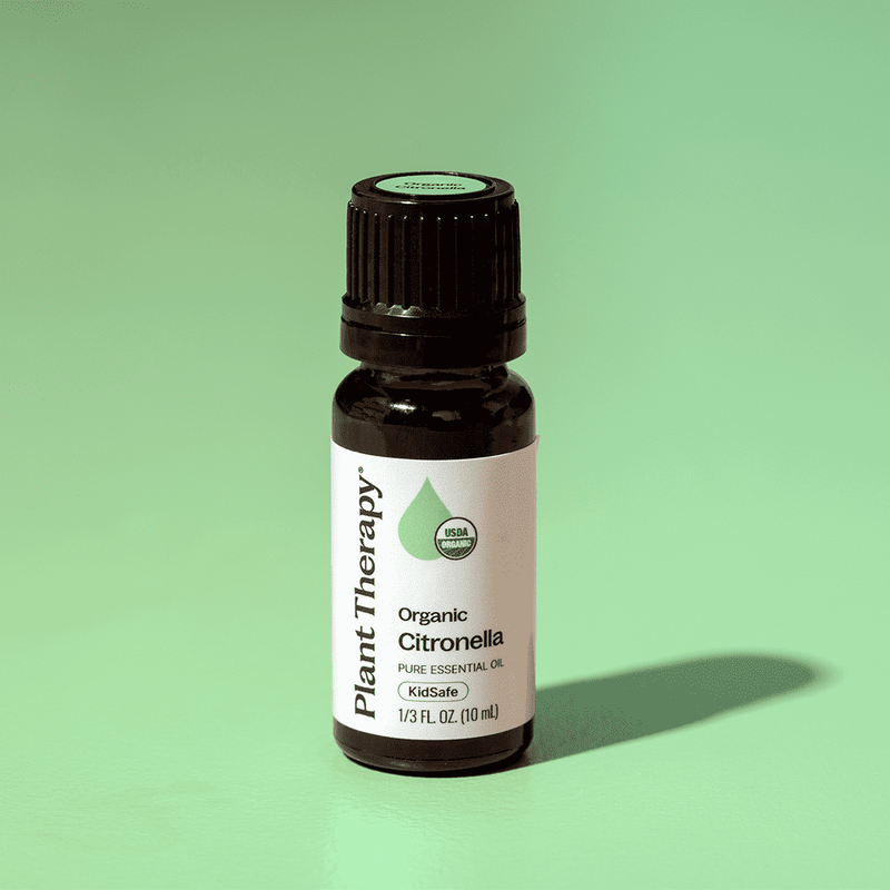 Plant Therapy Organic Citronella Essential Oil Essential Oil Pale Green 10 mL,30 mL
