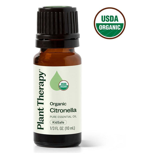Plant Therapy Organic Citronella Essential Oil Essential Oil White Smoke 10 mL