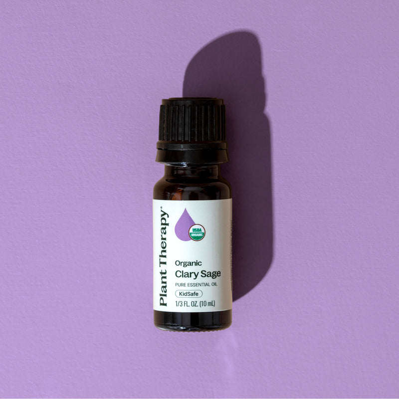 Plant Therapy Organic Clary Sage Essential Oil Essential Oil Dark Gray 10 mL
