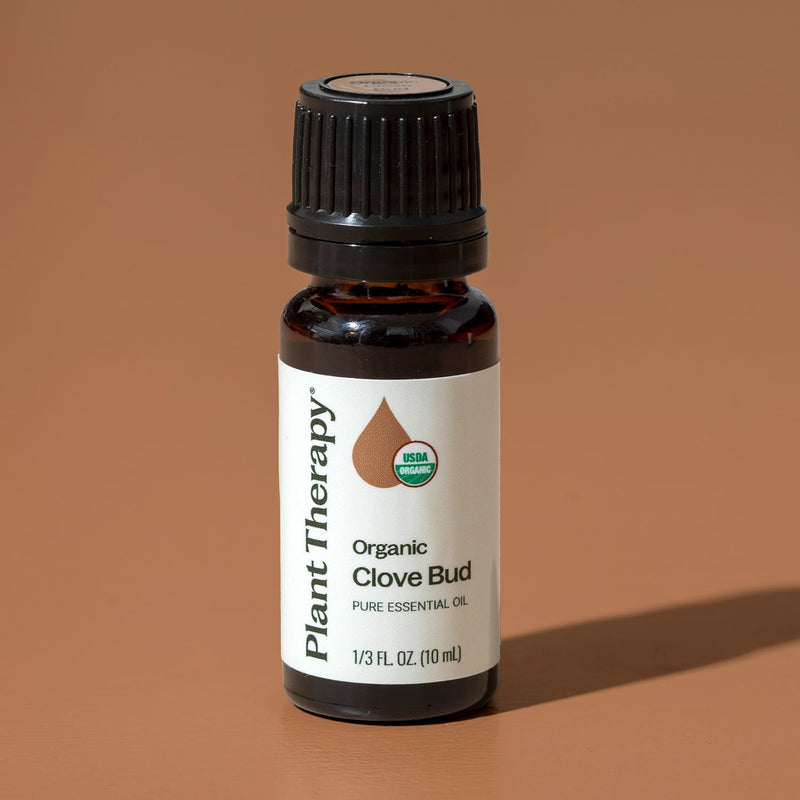 Plant Therapy Organic Clove Bud Essential Oil Essential Oil Rosy Brown 10 mL,30 mL