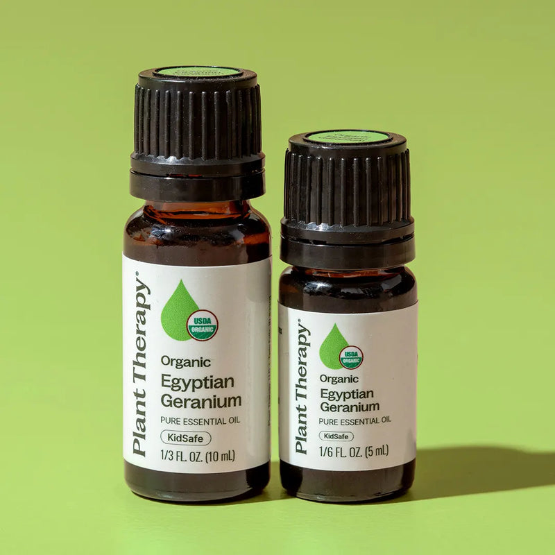 Plant Therapy Organic Egyptian Geranium Essential Oil Essential Oil Dark Khaki 5 mL,10 mL