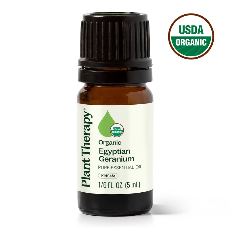 Plant Therapy Organic Egyptian Geranium Essential Oil Essential Oil White Smoke 5 mL