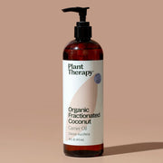 Plant Therapy Organic Fractionated Coconut Carrier Oil Body Care Rosy Brown 4 oz,16 oz,32 oz