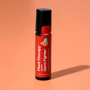 Plant Therapy Organic Germ Fighter Essential Oil Blend Pre-Diluted Roll-On Essential Oil Light Salmon 10 mL
