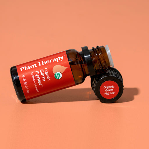 Plant Therapy Organic Germ Fighter Essential Oil Essential Oil Light Salmon 10 mL