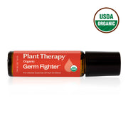 Plant Therapy Organic Germ Fighter Essential Oil Blend Pre-Diluted Roll-On Essential Oil White Smoke 10 mL