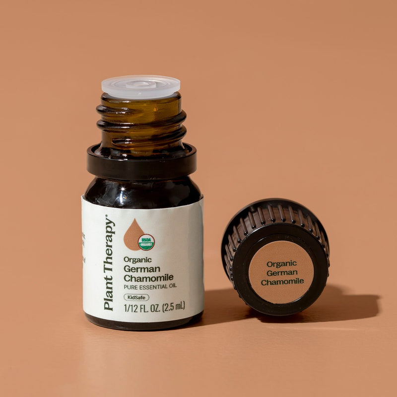 Plant Therapy Organic German Chamomile Essential Oil Essential Oil Dark Salmon 2.5 mL,5 mL