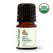 Plant Therapy Organic German Chamomile Essential Oil Essential Oil White Smoke 2.5 mL