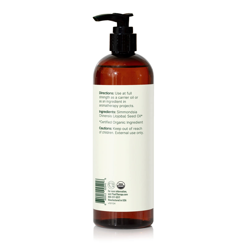 Plant Therapy Organic Golden Jojoba Carrier Oil Body Care Seashell 16 oz